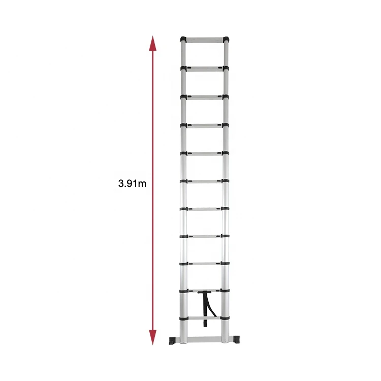 High Quality Saftey and Durable Aluminum Telescopic Folding Step Ladder