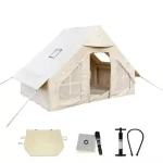 High Quality Seasons PVC Air Tent Waterproof Outdoor Camping Inflatable House with Skylight for Family Camping Tent