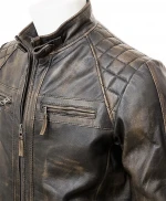 high quality sheep leather fashion jacket men