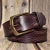 Import High quality wholesale custom design men&#x27;s genuine leather belt with  solid copper buckle from China