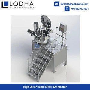 High Shear Pharmaceutical Rapid Mixer Granulator