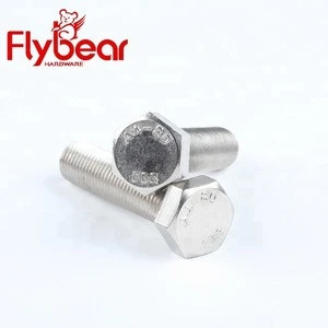 high strength hex bolts manufacturer flybear/ A4-80 hexagon bolts/ GB5783