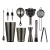 Import Hight Quality Cocaktailshaker 304 Stainless Steel Martini Bartool Set 11pieces Boston Cocktail Shaker Bar Set from China