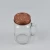 Import Himalayan salt glass bottle jar glass spice bottle with cork stopper and metal lid from China