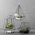 Import Home decoration metal glass hanging clear glass candle vintage metal lantern candle holder for home from China