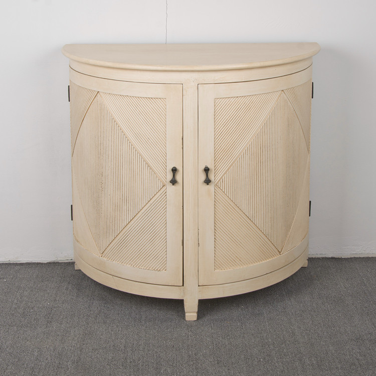 Image showcasing Buy Home Decorative Vintage Half-round Sideboard Reclaimed Wood Living ...
