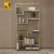 Import Home furniture factory modern high stainless steel glass decor cabinet bookcases bookshelf for sale from China
