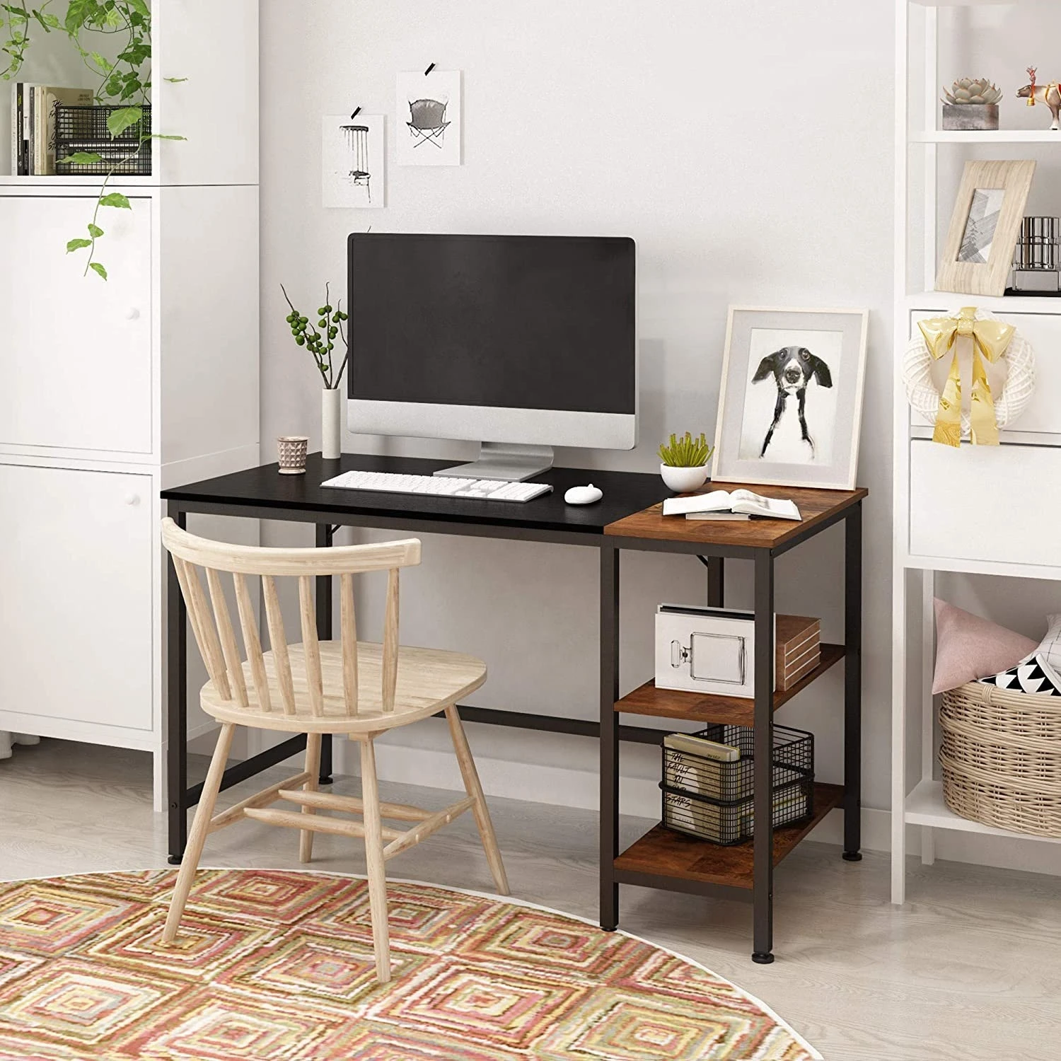 Buy Home Office Computer Desk,small Study Writing Desk With Wooden ...