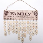 Home perfect gift DIY signs calendar birthday board hanging wood wall decor
