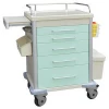 hospital medical emergency medicine trolley with drawers