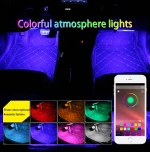 Hot app atmosphere light One belt four LED car lighting indoor atmosphere light for trucks 5V-12V universal