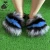 Import Hot sale 2021 high quality low price outdoor slippers raccoon fur slide ladies fur slippers from China