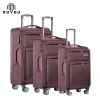 Hot Sale 20/24/28 inch 4 Spinner Wheels softshell lightweight oxford fabric suitcase soft fabric trolley luggage