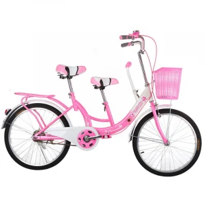 Hot sale 22 inch 24 inch 2 seats public city bike for 2 person bicycle for riding