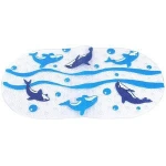 Hot Sale Cute Cartoon Animal Pattern Anti Slip PVC Bathroom Shower Baby Bath Mat with Suction Cups for Infant Toddlers Bath
