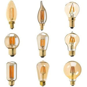 Hot Sale LED Residential Lighting 220V E26/E27/B22 Led Dimmable Led Filament Bulb ST64 A19 G95 G125