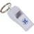 Import hot sale outdoor metal whistle survival whistle with keychain for promotional gift from China