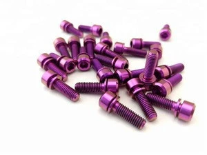 hot sale titanium bicycle/motocycle screw colorful in china