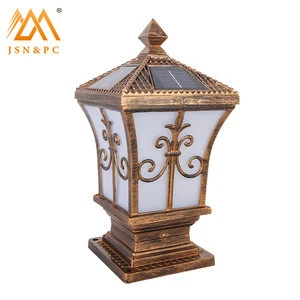 hot sale waterproof outdoor LED pillar light with decorative pattern and elegant appearance 1W
