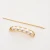 Import Hot sale zinc aloy circle hollow hair sticks with pearl beads tiara metal hair claw geometrical clips for women golden from China