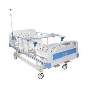 Hot sales mobile metal height adjustable hospital bed