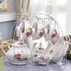 Hot sell coffee cup porcelain drinkware coffee mug set 15pcs ceramic tea set albert royal tea set