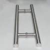 Hot Sell Durable Stainless Steel Glass Push Pull Oem Customized Round Pipe H Shape Glass Door Handle