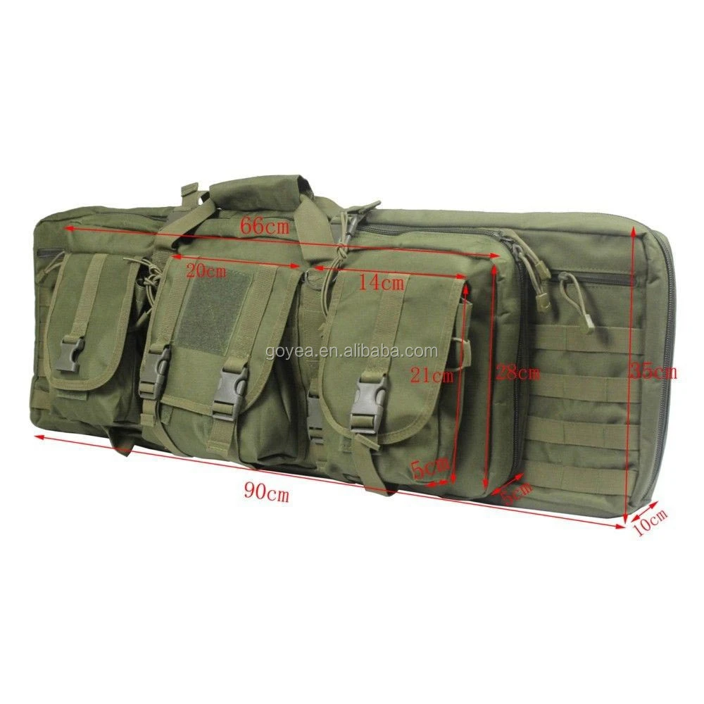 Hot Sell Tactical Molle Double Carbine Rifle Range Gun Carry Bag Padded Case Backpack (1m And 1.2m)