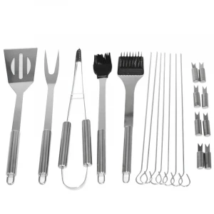 Hot Selling 20 Pieces stainless steel  Barbeque Accessories bbq grill tools set with Nylon Bag