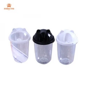 hot selling food grade PP plastics disposable panda shape cover lids