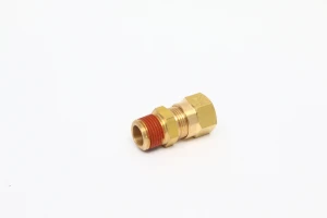 Hot selling good quality pipe fitting NPT DOT brass male thread straight ferrule dot copper connector