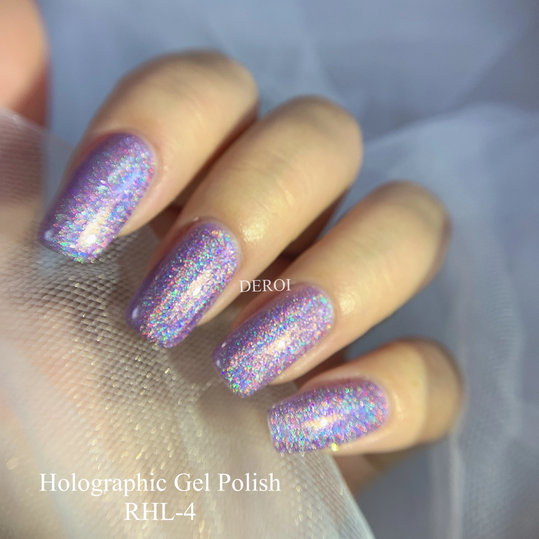 Hot Selling HOLOGRAPHIC GEL POILSH Pretty Color  Easy Soak Off  UV Gel Poilsh EU Standard with Factory Price