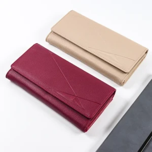 Hot Selling Wallet Men Long Money Clip Thin Soft Leather Wallet Fashion Multi-card Bit Card Holder Wallet