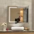 Hot Selling  Washroom Vanity With Mirror Cabinet Aluminum Alloy Bathroom Furniture Low Price Wall Mounted Bathroom Vanity