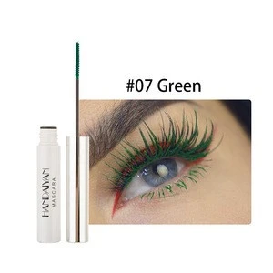 Hot thick curled  long not blooming Christmas color mascara