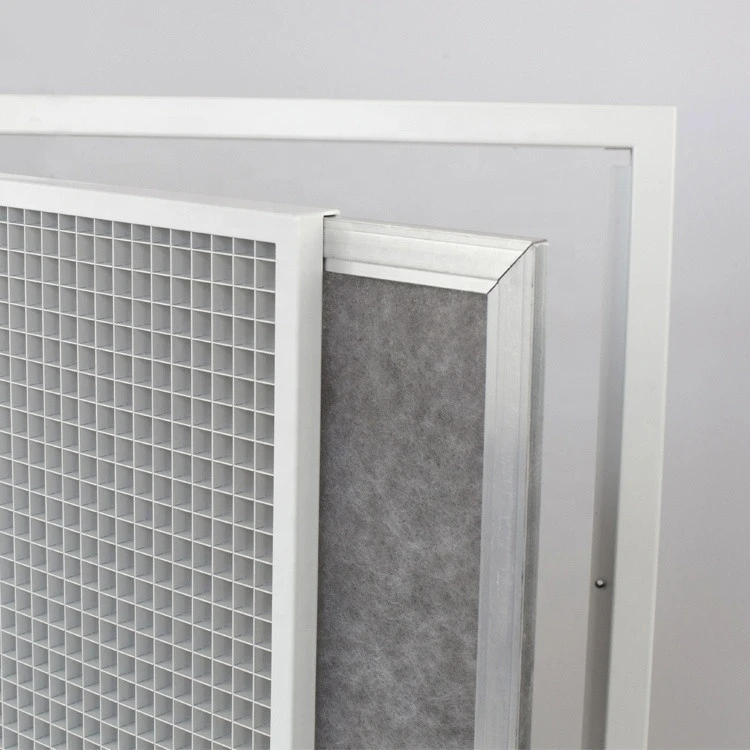 HVAC aluminum ceiling eggcrate return air filter grille for central air condition system
