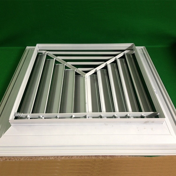 HVAC System Air Conditioning Aluminum Alloy Three-Sided Square Ceiling Air Diffuser