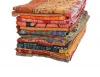 Indian vintage 100% cotton kantha work handmade bedspread decorative quilt hand stitch blanket bedding bedspread