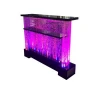 Indoor decorative furniture water feature sealed bubble wall panels used as salon reception table
