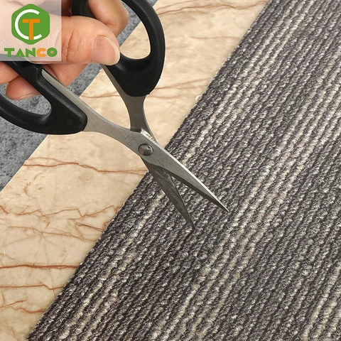 indoor self adhesive plank pvc flooring tile 1.5/2mm thickness stone plastic composite flooring