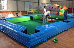 Inflatable Human Pool Table,Giant inflatable billiards table, snooker ball field