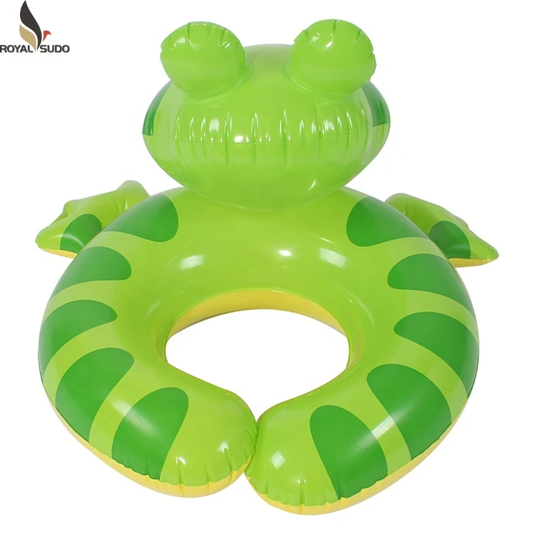 Intex 59220 stock or customized 53x53x38cm frog shape infant swimming ring
