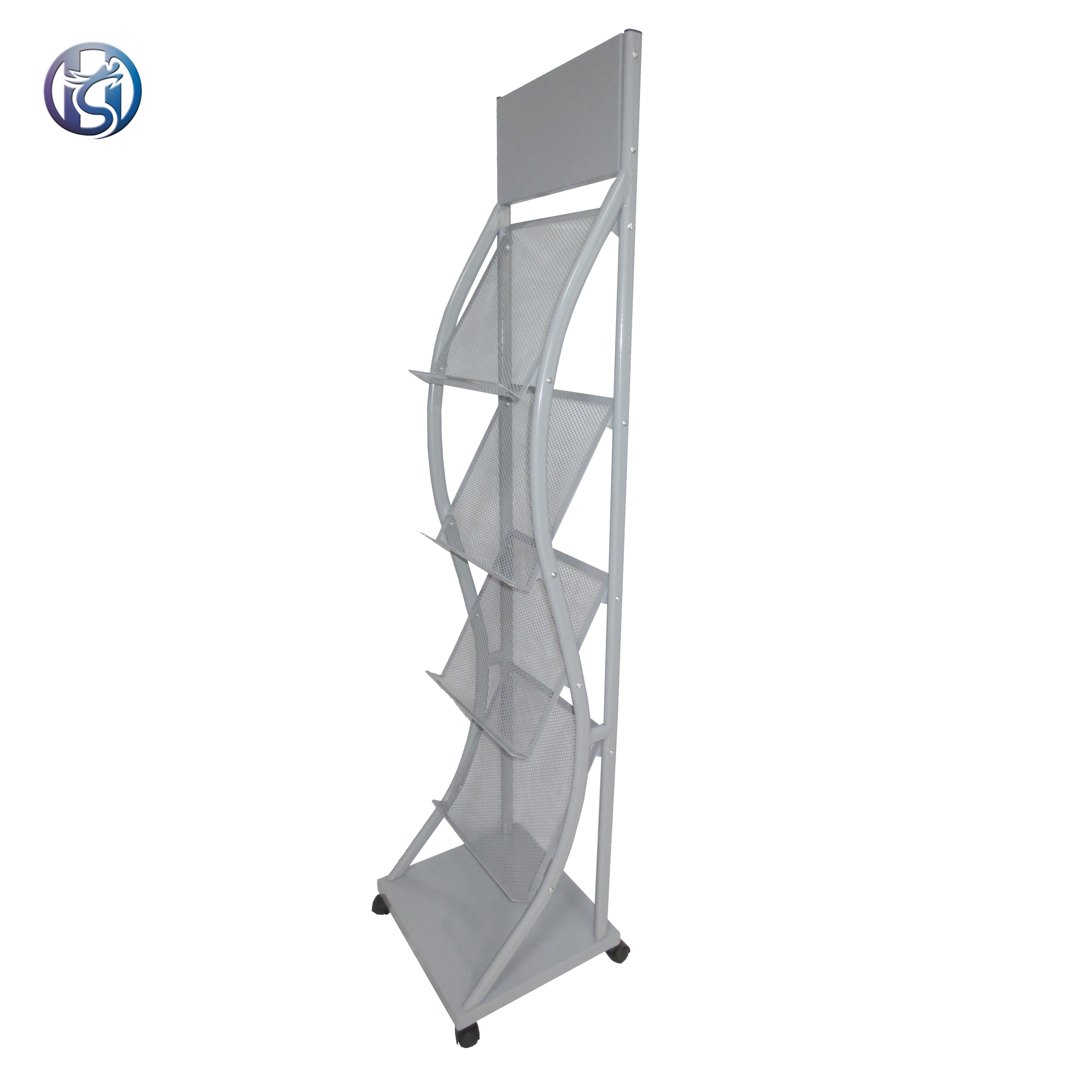 Buy Iron Cosmized Free Standing Magazine Display Stand Hsz08 from