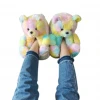 J-370 Teddy bear slippers 2021 new arrivals fuzzy teddy Plush New Style Slippers House Teddy Bear Slippers for Women Girls