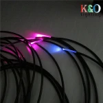 Jacketed fiber optic endglow cabe for sauna room and swimming pool fiber optic lighting