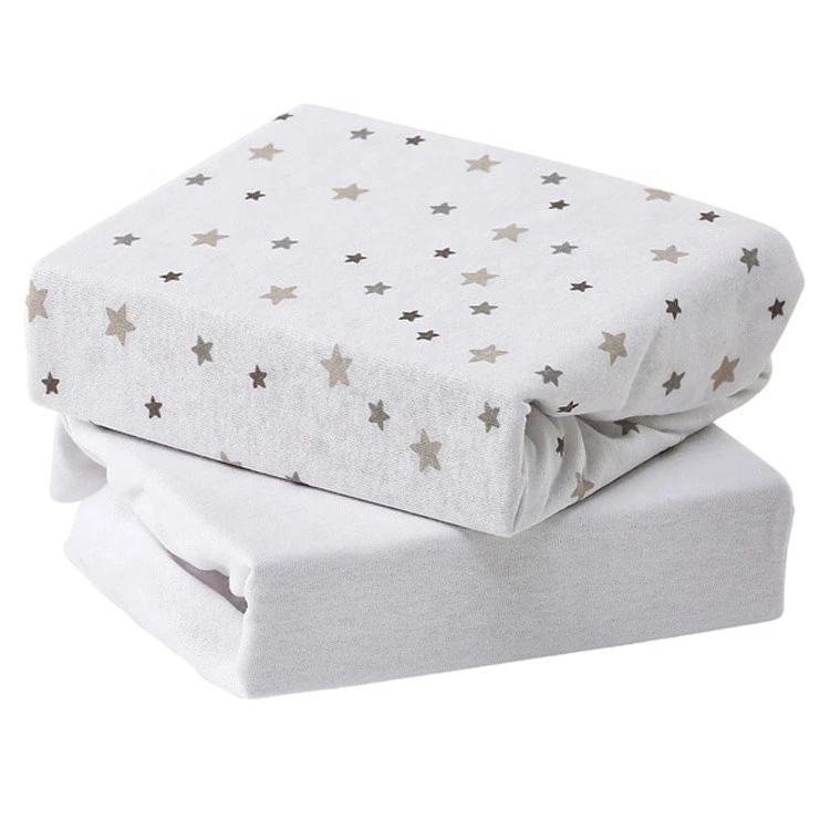 Jersey cotton fitted sheet crib sheets