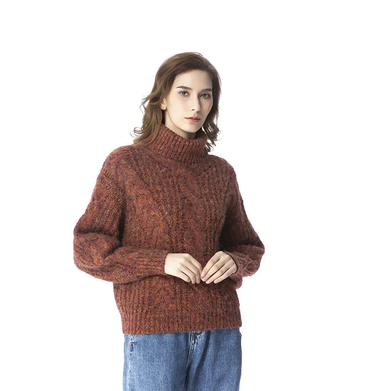 jersey invierno,woman tops fashionable knitting turtleneck sweater casual long sleeve knitted custom winter pullover sweaters