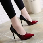 JT148  pointed toes pencil red wedding pump shoes high heel shoes