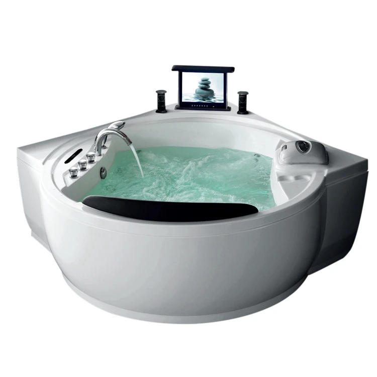 K-625 Large space Acrylic Bathtub with showers massage bath tub, multifunction spa with pillow and jet, victorian bathtub