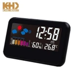 KH-CL003 Table Hotel 24 Hour Analog Floor Standing Crystal Boy Weather Station Insert Digital Themes Sunrise Alarm Clock